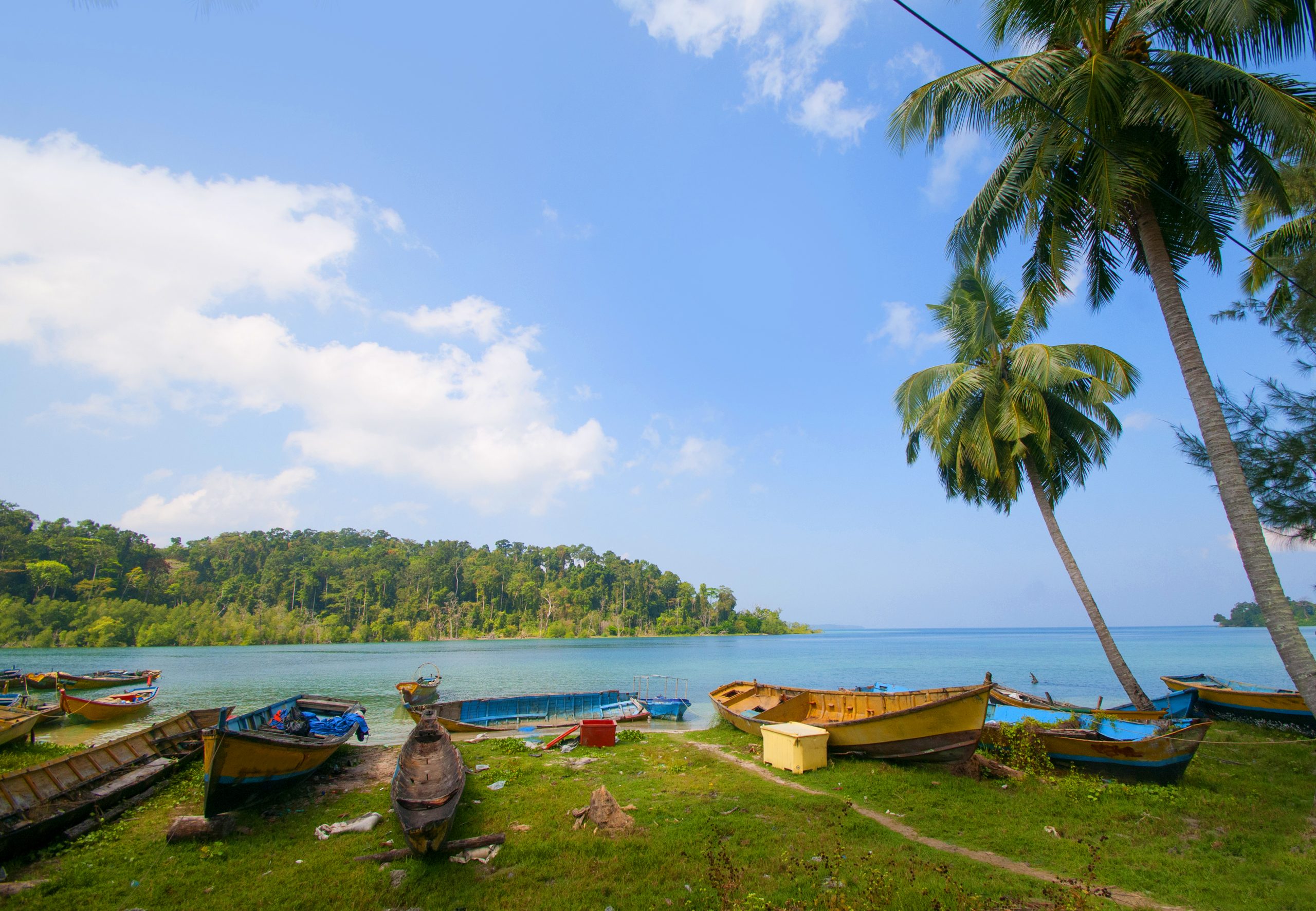 Landscape of Jolly Buoy Island, Andaman and Nicobar, India.