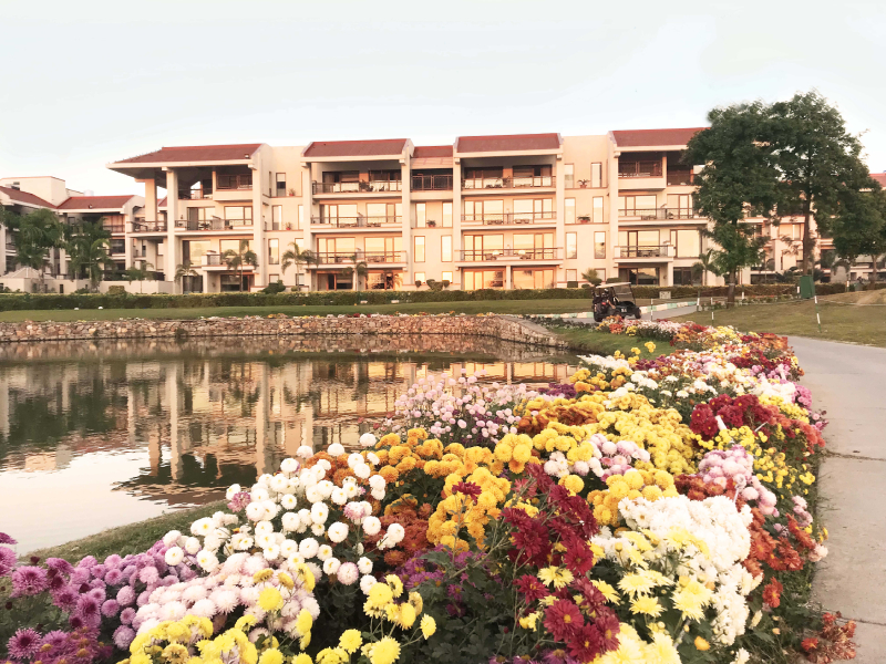 Hotel facade from the Golf Course